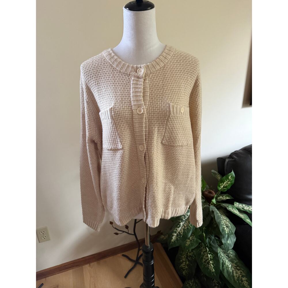 Allovin Washed Cardigan Jacket with Double Pockets